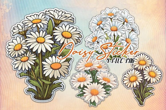 Daisy Flower Sticker Vector: A Designer's Review for Embroidery