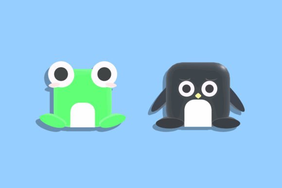 Frog Penguin Animal Sticker: A Designer's Review