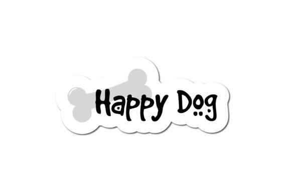 Happy Dog Sticker: A Designer's Review for Embroidery Projects