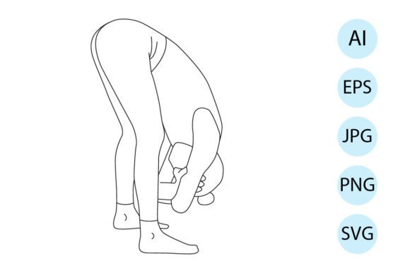 Yoga in Standing Forward Bend Pose